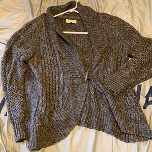 Sonoma dark gray and white cardigan super warm